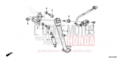 BEQUILLE CBR600FC de 2012